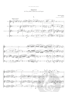 Quartett d-moll op. 93 von Karl Eduard Goepfart für Holzbläser Quartett im Alle Noten Shop kaufen