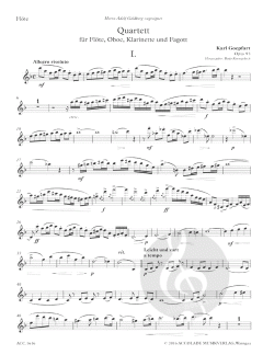 Quartett d-moll op. 93 von Karl Eduard Goepfart für Holzbläser Quartett im Alle Noten Shop kaufen
