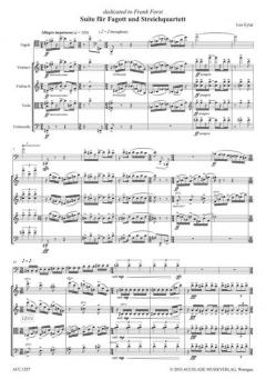 Suite für Fagott und Streichquartett 