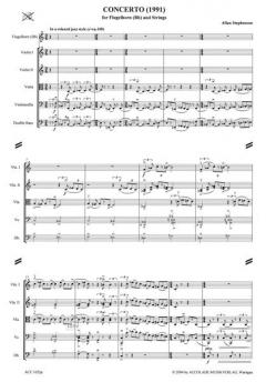 Konzert für Flügelhorn und Streicher von Allan Stephenson 
