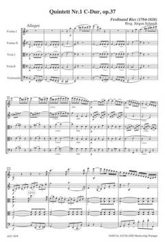 Quintett Nr. 1 C-Dur op. 37 von Ferdinand Ries 