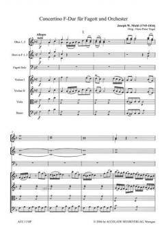 Konzert F-Dur von Joseph Willibald Michl 