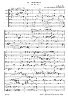 Grand Sextuor (Sextett) a-moll WoO 63 von Ferdinand Ries 