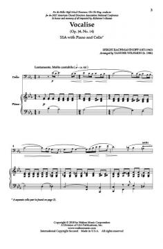 Vocalise von Sergei Rachmaninow 