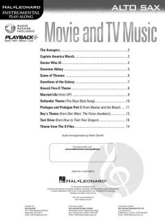 Movie and TV Music for Alto Sax 