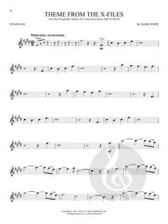 Movie and TV Music for Tenor Sax 