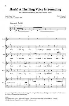 Hark! A Thrilling Voice Is Sounding von Mark Shepperd 