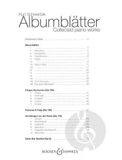 Albumblätter von Kurt Schwertsik 