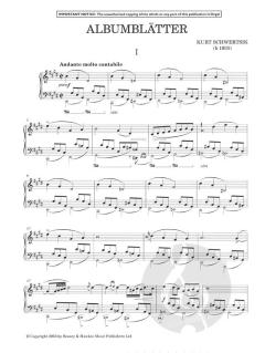 Albumblätter von Kurt Schwertsik 