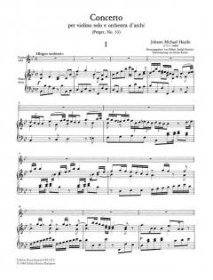 Konzert für Violine von Michael Haydn im Alle Noten Shop kaufen