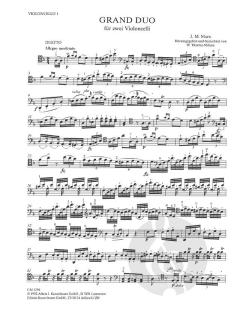Grand Duo für 2 Violoncelli von J. M. Marx im Alle Noten Shop kaufen (Stimmensatz)