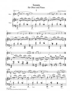 Sonate für Oboe und Klavier von Daniel Schnyder im Alle Noten Shop kaufen