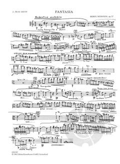 Fantasie für Saxofon von Boris Mersson 