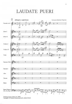 Laudate pueri Psalm 112 von Giovanni Battista Pergolesi 
