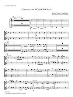 Konzert für 2 Hörner von Wenzel Wratny für 2 Hörner und Klavier