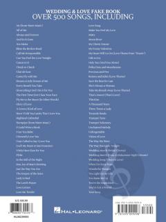 Wedding & Love Fake Book - 6th Edition 