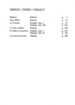 Opera Overtures Prelude Study Score Sinfonie E Preludi da Opere 