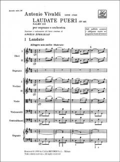 Laudate Pueri Dominum RV601 Psalm 112 von Antonio Vivaldi 