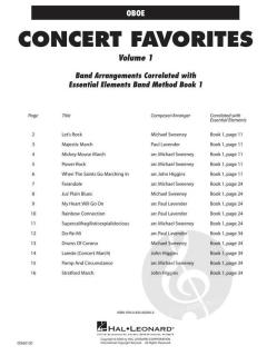 Concert Favorites Vol. 1 Oboe 