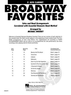 Essential Elements Broadway Favorites Eb Alto Clarinet 