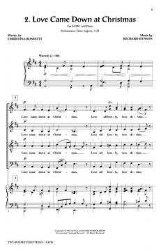 Two Rossetti Settings (Richard Hynson) 