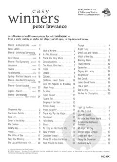 Easy Winners Trombone BC von Peter Lawrance 