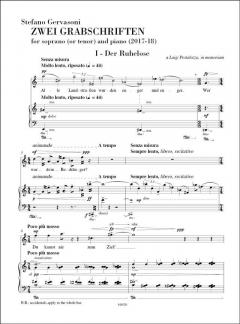 Zwei Grabschriften von Stefano Gervasoni 