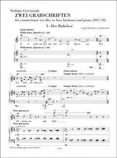 Zwei Grabschriften von Stefano Gervasoni 