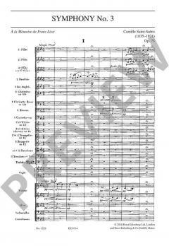 Sinfonie Nr. 3 op. 78 von Camille Saint-Saëns 