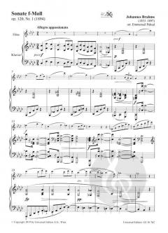 Sonate op. 120/1 von Johannes Brahms 