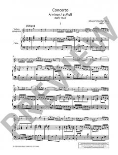 Concerto a-Moll BWV 1041 von Johann Sebastian Bach 
