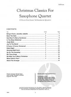 Christmas Classics for Saxophone Quartet 