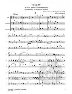 Trios op. 43 von Franz Alexander Pössinger 