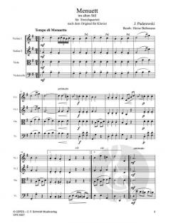 Menuett im alten Stil von Ignaz Paderewski 