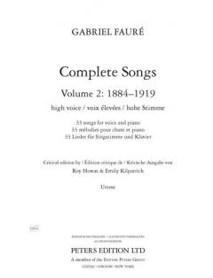 Sämtliche Lieder 2 von Gabriel Fauré 