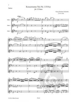 Konzertantes Trio Nr. 1 von Georg Abraham Schneider für 3 Flöten im Alle Noten Shop kaufen