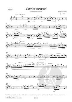 Caprice espagnol op. 113 von Emil Kronke für Flöte und Klavier im Alle Noten Shop kaufen