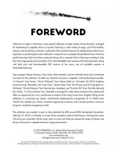 Magic In Harmony Songbook 