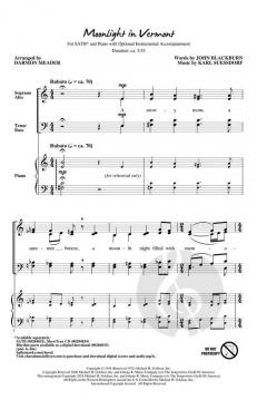 Moonlight in Vermont von Karl Suessdorf 