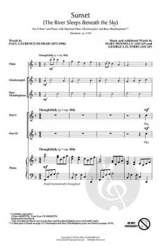 Sunset (The River Sleeps Beneath the Sky) von George L.O. Strid 