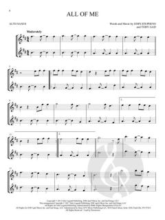 Hit Songs for 2 Alto Saxophones 