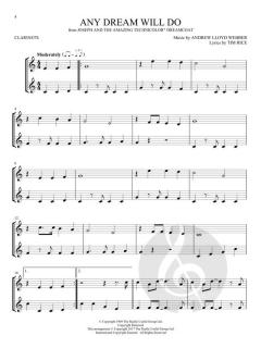 Broadway Songs for 2 Clarinets 