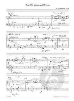 Duett von Rudolf Kelterborn für Viola und Gitarre im Alle Noten Shop kaufen
