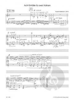 8 Einfälle von Rudolf Kelterborn für 2 Violinen im Alle Noten Shop kaufen