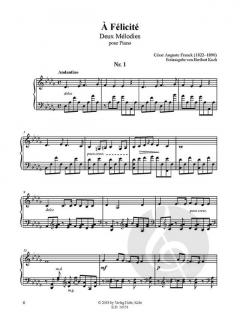 Quatre Mélodies pour le Piano - Erstausgabe von Cesar Franck 