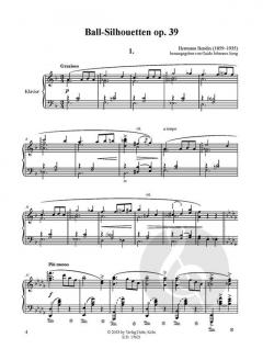 Ball-Silhouetten für Klavier op. 39 von Hermann Bendix im Alle Noten Shop kaufen