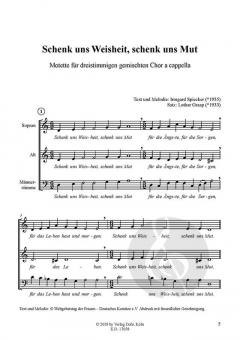 2 Motetten auf Texte und Melodien von Irmgard Spiecker von Lothar Graap 