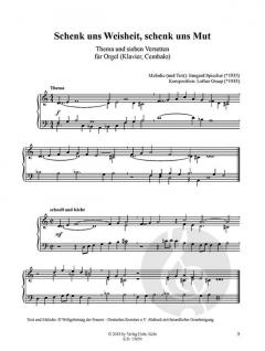 2 Partiten auf Melodien von Irmgard Spiecker von Lothar Graap 