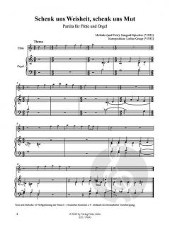 2 Partiten auf Melodien von Irmgard Spiecker von Lothar Graap 