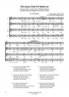 Ein neues Lied wir heben an von Johann Walter 